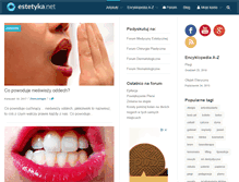 Tablet Screenshot of estetyka.net